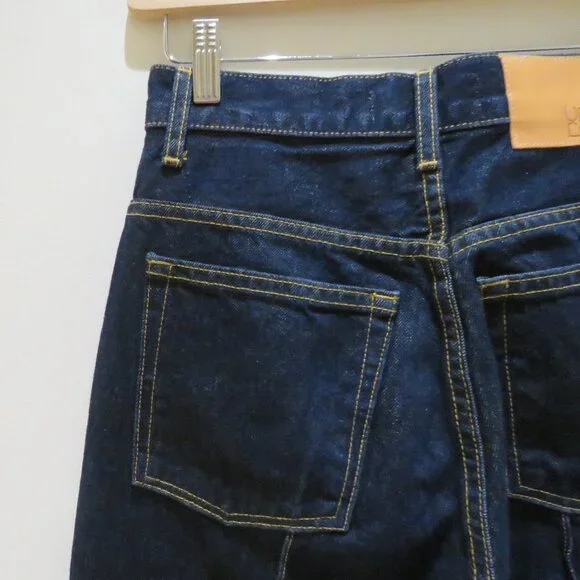 ULLA JOHNSON Genevieve Wide Leg Jeans in Tigris Dark Denim Size 26 Quiet Luxury - Picture 12 of 15